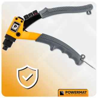 NITOWNICA RĘCZNA KRÓTKA BOCZNA DO NITÓW ZRYWALNYCH 200mm / 2,4-4,8mm PM-NIR-200T - 5