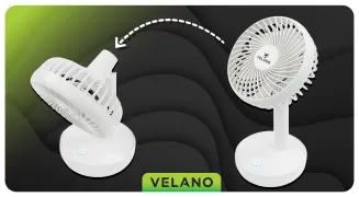WENTYLATOR BIURKOWY akumulatorowy 1200mAh VELWEBS0012 - 11