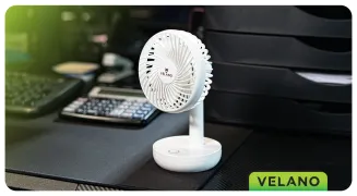 WENTYLATOR BIURKOWY akumulatorowy 1200mAh VELWEBS0012 - 12