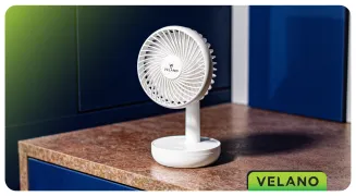 WENTYLATOR BIURKOWY akumulatorowy 1200mAh VELWEBS0012 - 13