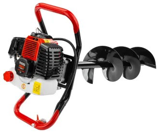 WIERTNICA GLEBOWA ŚWIDER SPALINOWA MARKI RED TECHNIC + 3 WIERTŁA PRZEDŁUŻKA RTSWG0106