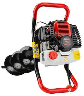 WIERTNICA GLEBOWA ŚWIDER SPALINOWA MARKI RED TECHNIC + 3 WIERTŁA PRZEDŁUŻKA RTSWG0106 - 2