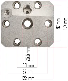 GŁOWICA POMPY DO AGREGATU MALARSKIEGO ZESPÓŁ OSŁONY OBUDOWA AGREGAT 225BAR  PM-PDM-1500M-GP - 7
