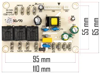 PŁYTKA ELEKTRONIKI DO NAGRZEWNICY UNIWERSALNA STERUJĄCA STEROWANIE PCB 30kW PM-NAG-30SKN-PCB - 7