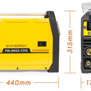 Migomat inwertorowy 220A MIG / MAG / MMA / LIFT-TIG PM-IMGS-220L SYNERGY