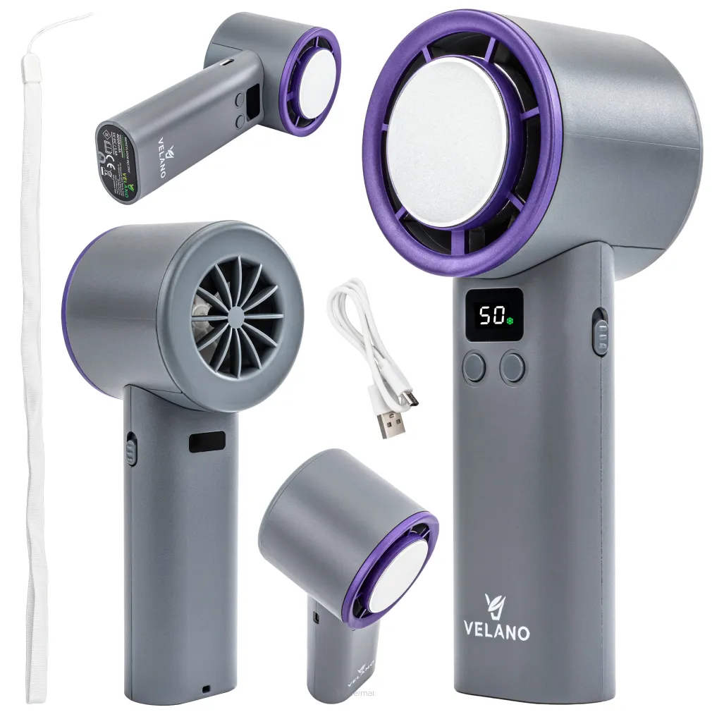 WENTYLATOR RĘCZNY akumulatorowy 4000mAh VELWEBR0006