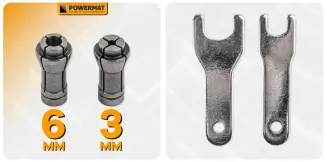 SZLIFIERKA PNEUMATYCZNA PROSTA TRZPIENIOWA PORĘCZNA 25 000 OBR./MIN PM-PSPR-25T - 8