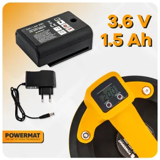 PRZYSSAWKA PRÓŻNIOWA DO PŁYTEK GLAZURY UCHWYT AKUMULATOR LCD 200 KG 200 MM PM-APPS-200M - 12