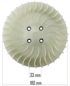 TURBINA WIRNIK DO DMUCHAWY RTODL0057-TUR - 2