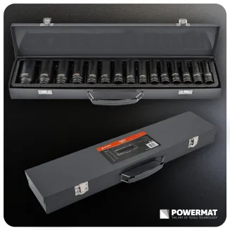 ZESTAW NASADEK UDAROWYCH 10-30MM HEX 15SZT 1/2