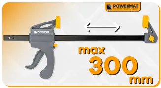 ŚCISK STOLARSKI ZACISK DŹWIGNIOWY 300x60 MM SZYBKOZACISKOWY AUTOMATYCZNY PM-SSD-12T - 4