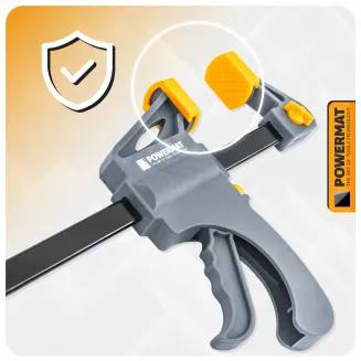 ŚCISK STOLARSKI ZACISK DŹWIGNIOWY 300x60 MM SZYBKOZACISKOWY AUTOMATYCZNY PM-SSD-12T - 5