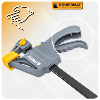 ŚCISK STOLARSKI ZACISK DŹWIGNIOWY 300x60 MM SZYBKOZACISKOWY AUTOMATYCZNY PM-SSD-12T - 10