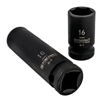 NASADKI UDAROWE HEX 1/2 CR-V (ZESTAW 20el.) 10-19mm 1/2 PM-ZNU-1019T - 7