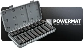 NASADKI UDAROWE HEX 1/2 CR-V (ZESTAW 20el.) 10-19mm 1/2 PM-ZNU-1019T - 11