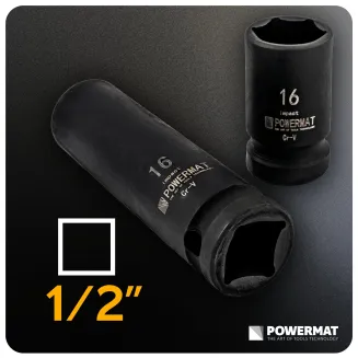 NASADKI UDAROWE HEX 1/2 CR-V (ZESTAW 20el.) 10-19mm 1/2 PM-ZNU-1019T - 4