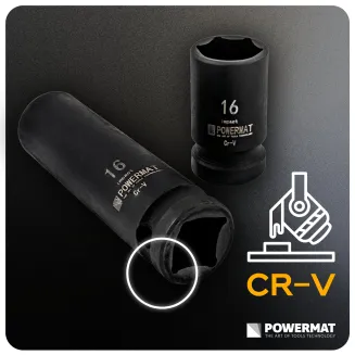 NASADKI UDAROWE HEX 1/2 CR-V (ZESTAW 20el.) 10-19mm 1/2 PM-ZNU-1019T - 13