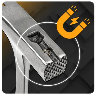 MŁOTEK CIESIELSKI DEKARSKI DO GWOŹDZI STOLARSKI STAL MONOBLOK MAGNES 960G  PM-MLT-600-960T - 12