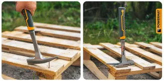 MŁOTEK CIESIELSKI DEKARSKI DO GWOŹDZI STOLARSKI STAL MONOBLOK MAGNES 960G  PM-MLT-600-960T - 15