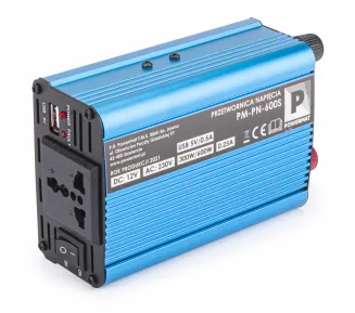 Przetwornica NAPIĘCIA Samochodowa 12V 230V 600W PM-PN-600S - 2