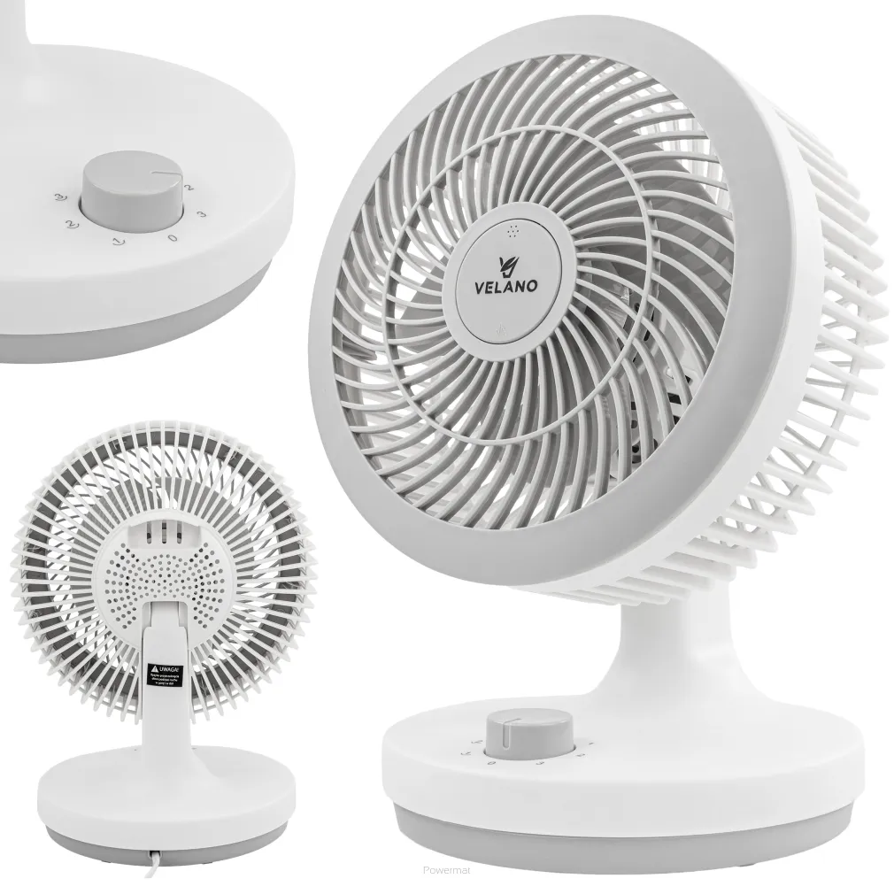 WENTYLATOR BIURKOWY 230V 50W 20cm VELWEBS0008