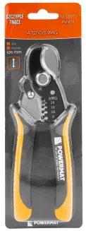 SZCZYPCE DO CIĘCIA I ŚCIĄGANIA IZOLACJI Z PRZEWODÓW 170 MM 8-14 AWG 8,4MM2 PM-STN-1T - 2