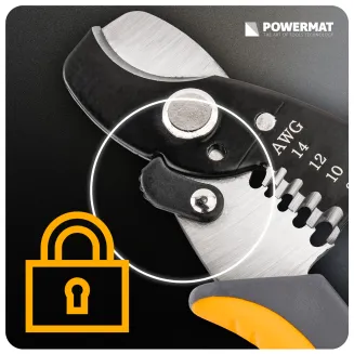 SZCZYPCE DO CIĘCIA I ŚCIĄGANIA IZOLACJI Z PRZEWODÓW 170 MM 8-14 AWG 8,4MM2 PM-STN-1T - 15