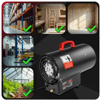 NAGRZEWNICA GAZOWA 25KW 230V WĄŻ+REDUKTOR RTNGG0119 - 9