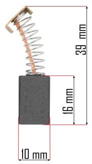 Szczotki węglowe do aeratora PM-AEW-2600T-SZ - 4