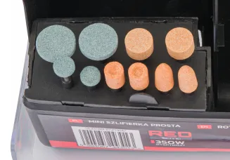 Mini SZLIFIERKA TRZPIENIOWA Prosta Zestaw 300 ele. RTSPT0047 - 7