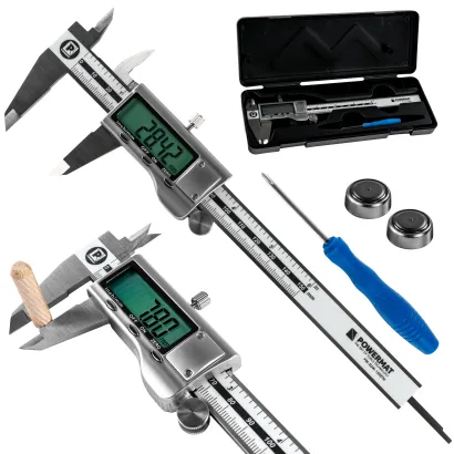 SUWMIARKA CYFROWA LCD 150 MM 0,01 MM POMIAR WEWNĘTRZNY ZEWNĘTRZNY 2 BATERIE PM-SUW-150ETN