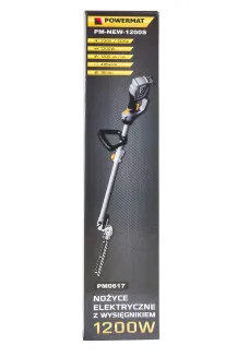 Elektryczne nożyce do żywopłotu na wysięgniku PM-NEW-1200S 40CM 1200W