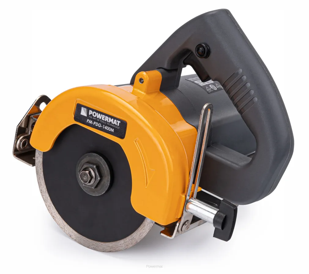 PRZECINARKA TARCZOWA DO PŁYTEK GRESU GLAZURY 1400W 125mm 2X TARCZA PM-PDG-1400M