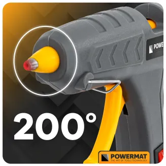 PISTOLET DO KLEJU NA GORĄCO DO KLEJENIA 200°C +60 WKŁADÓW 7MM ETUI KLEJARKA  PM-PDK-60T - 21