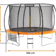 TRAMPOLINA OGRODOWA POWERMAT PM-TRP-12J (12 FT / 366 cm)