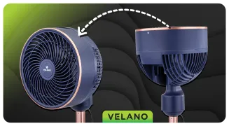 WENTYLATOR PODŁOGOWY 230V 50W 25cm VELWEP0017 - 9