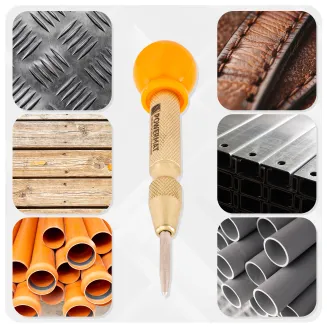 PUNKTAK AUTOMATYCZNY MOSIĘŻNY DO ZNAKOWANIA METALU DREWNA PCV PRECYZYJNY 131mm PM-PAU-1T - 4