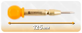 PUNKTAK AUTOMATYCZNY MOSIĘŻNY DO ZNAKOWANIA METALU DREWNA PCV PRECYZYJNY 131mm PM-PAU-1T - 6