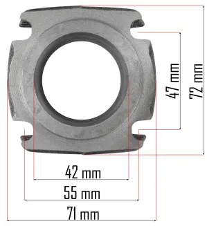 CYLINDER SPRĘŻARKI DO KOMPRESORA OLEJOWEGO POWERMAT OBUDOWA 42mm PM-KO-24T-CY - 3