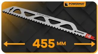 BRZESZCZOT DO PIŁY SZABLASTEJ LISICY GAZOBETON PUSTAK BLOCZEK 455*50 MM 32T PM-BDP-455T - 13