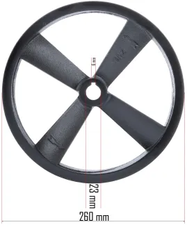 KOŁO PASOWE DO KOMPRESORA PM-KO-100T-150T-200T-230/400V-KP - 2