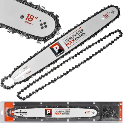 PROWADNICA DO PIŁY SPALINOWEJ 18" 45CM+2 ŁAŃCUCHY SKOK 1,5CM 0,325 PM-PR-18.72.2M