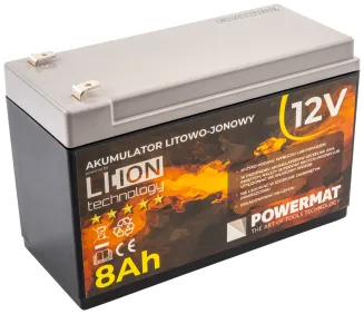 AKUMULATOR DO OPRYSKIWACZA BATERIA LITOWO JONOWA AKU Li-Ion 12V 8Ah 8000mAh PM-AKLJ-12V8AM - 2