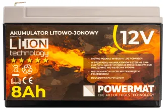 AKUMULATOR DO OPRYSKIWACZA BATERIA LITOWO JONOWA AKU Li-Ion 12V 8Ah 8000mAh PM-AKLJ-12V8AM - 3
