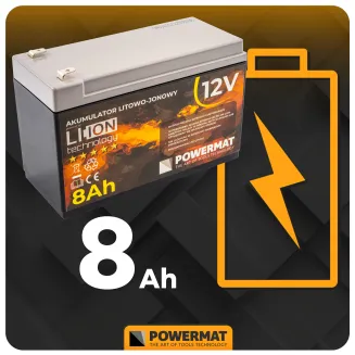 AKUMULATOR DO OPRYSKIWACZA BATERIA LITOWO JONOWA AKU Li-Ion 12V 8Ah 8000mAh PM-AKLJ-12V8AM - 10