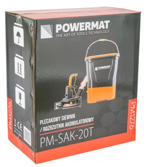 SIEWNIK AKUMULATOROWY ROZSIEWACZ PLECAKOWY DO NASION TRAWY NAWOZU 20L 12V PM-SAK-20T - 15