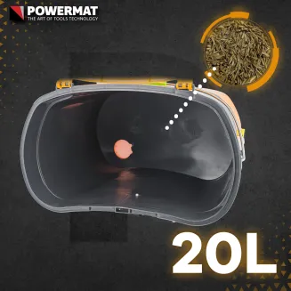 SIEWNIK AKUMULATOROWY ROZSIEWACZ PLECAKOWY DO NASION TRAWY NAWOZU 20L 12V PM-SAK-20T - 3