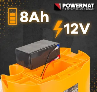 SIEWNIK AKUMULATOROWY ROZSIEWACZ PLECAKOWY DO NASION TRAWY NAWOZU 20L 12V PM-SAK-20T - 5