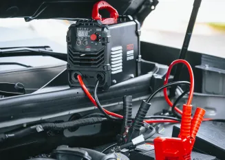 PROSTOWNIK INWERTOROWY AKUMULATOROWY Z ROZRUCHEM 400A 12/24V ŁADOWARKA 40A RTPI0168 - 9