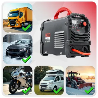 PROSTOWNIK INWERTOROWY AKUMULATOROWY Z ROZRUCHEM 400A 12/24V ŁADOWARKA 40A RTPI0168 - 12